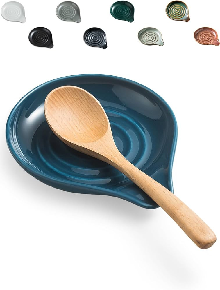 LAUCHUH Spoon Rest for Stove Top Cooking Spoon Holder for Kitchen Countertop Large Holder for Spa... | Amazon (US)
