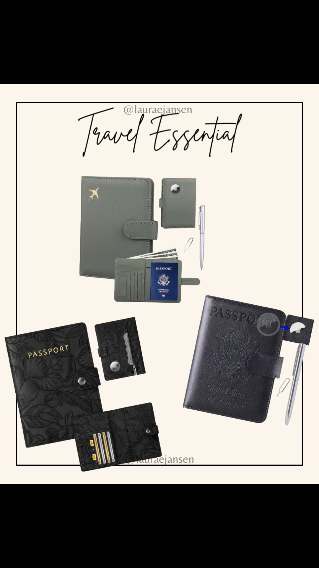Passport holder with AirTag pocket/insert

#LTKTravel #LTKdayinmylife