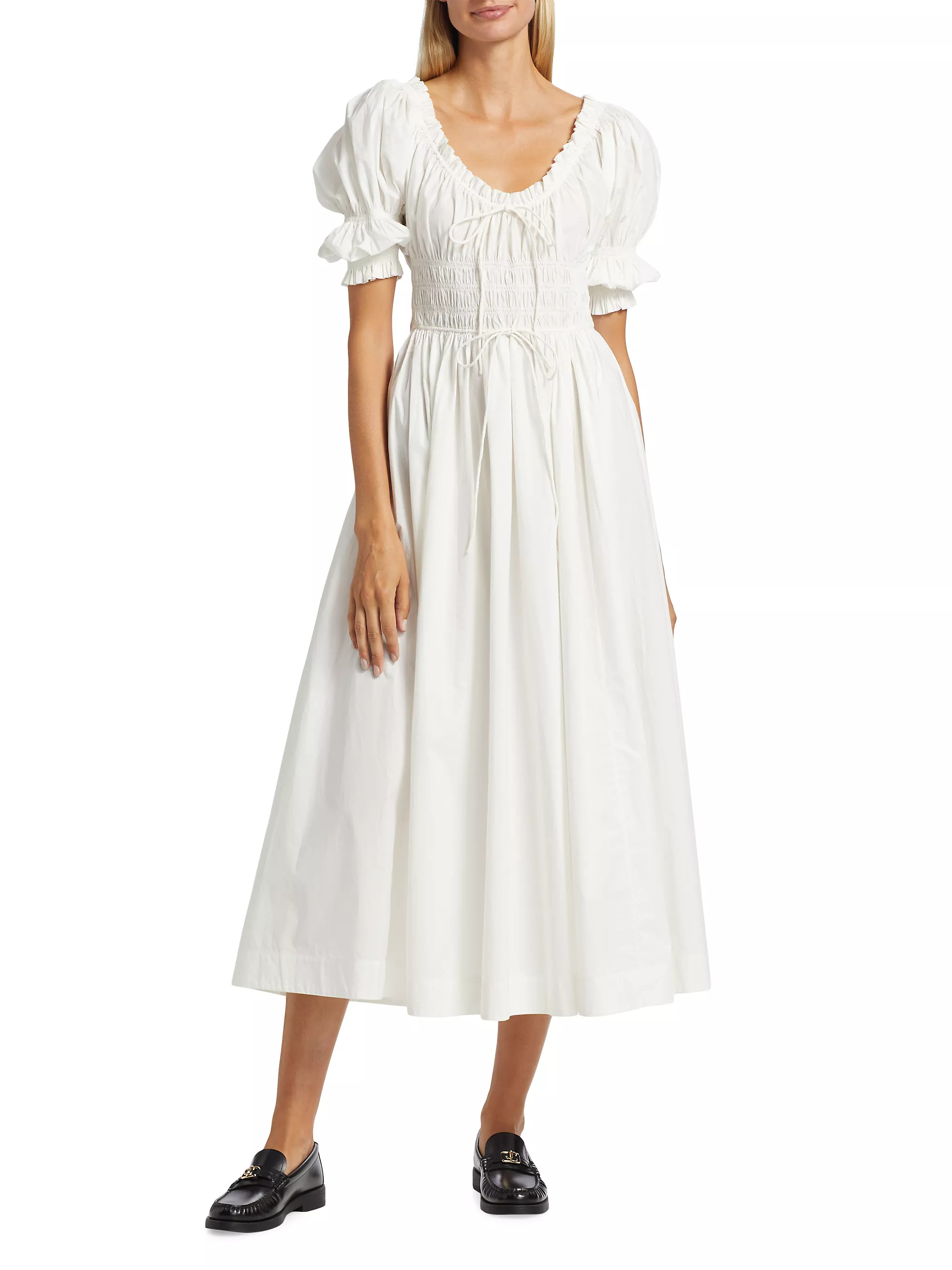 DÔENIschia Puff-Sleeve Dress | Saks Fifth Avenue