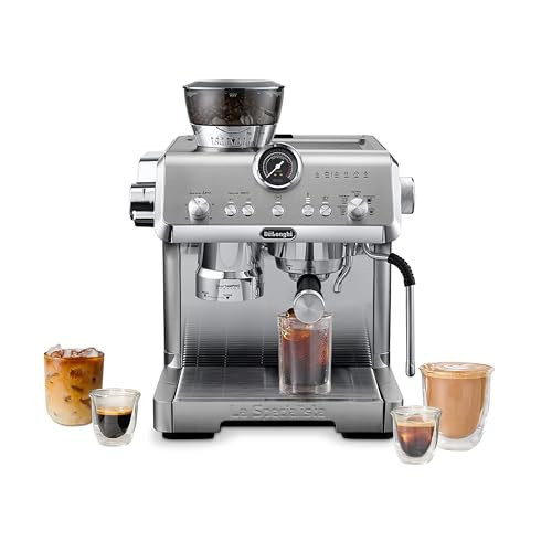 De'Longhi La Specialista Opera Espresso Machine – Cold Brew & Espresso Maker with Smart Tamping, Burr Grinder, Milk Steam Wand/Frother & 19-Bar Pressure – For Lattes & Cappuccinos | Amazon (US)