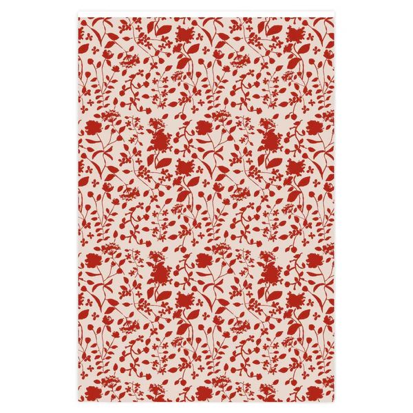 Hepburn Holiday Red Wrapping Paper | Evelyn Henson