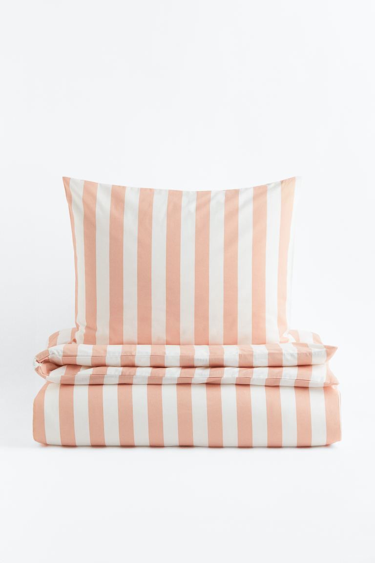 Striped Twin Duvet Cover Set | H&M (US)