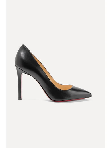Christian Louboutin - Pigalle 100 Leather Pumps - Black | NET-A-PORTER (US)