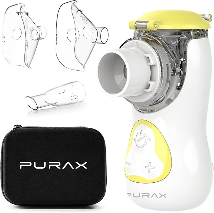 Portable 8cc Mesh Nebulizer with Case - Rechargeable Handheld Nebulizer Machine, Quiet Operation,... | Amazon (US)