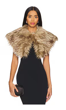 Adrienne Landau The Petite Capelet in Natural Shine from Revolve.com | Revolve Clothing (Global)