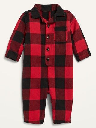 Unisex Cozy Flannel One-Piece for Baby | Old Navy (US)
