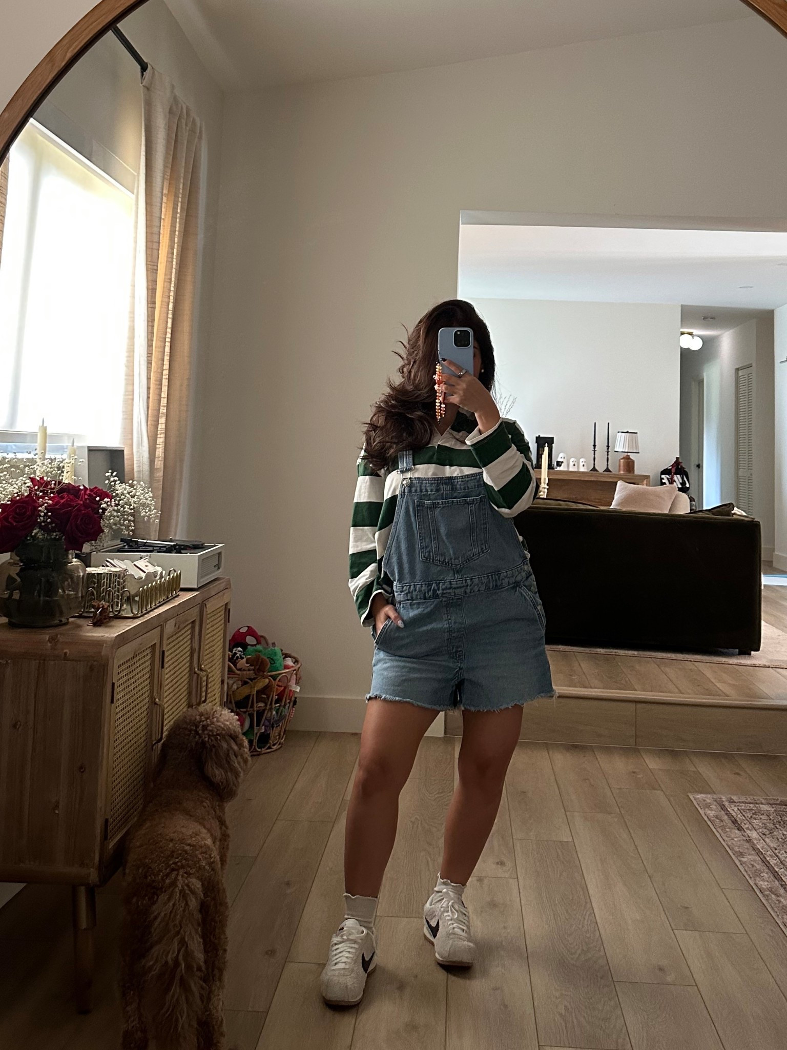 overalls for fall wearing old navy strip rugby top!! ☕️

#LTKStyleTip #LTKPetite #LTKSeasonal