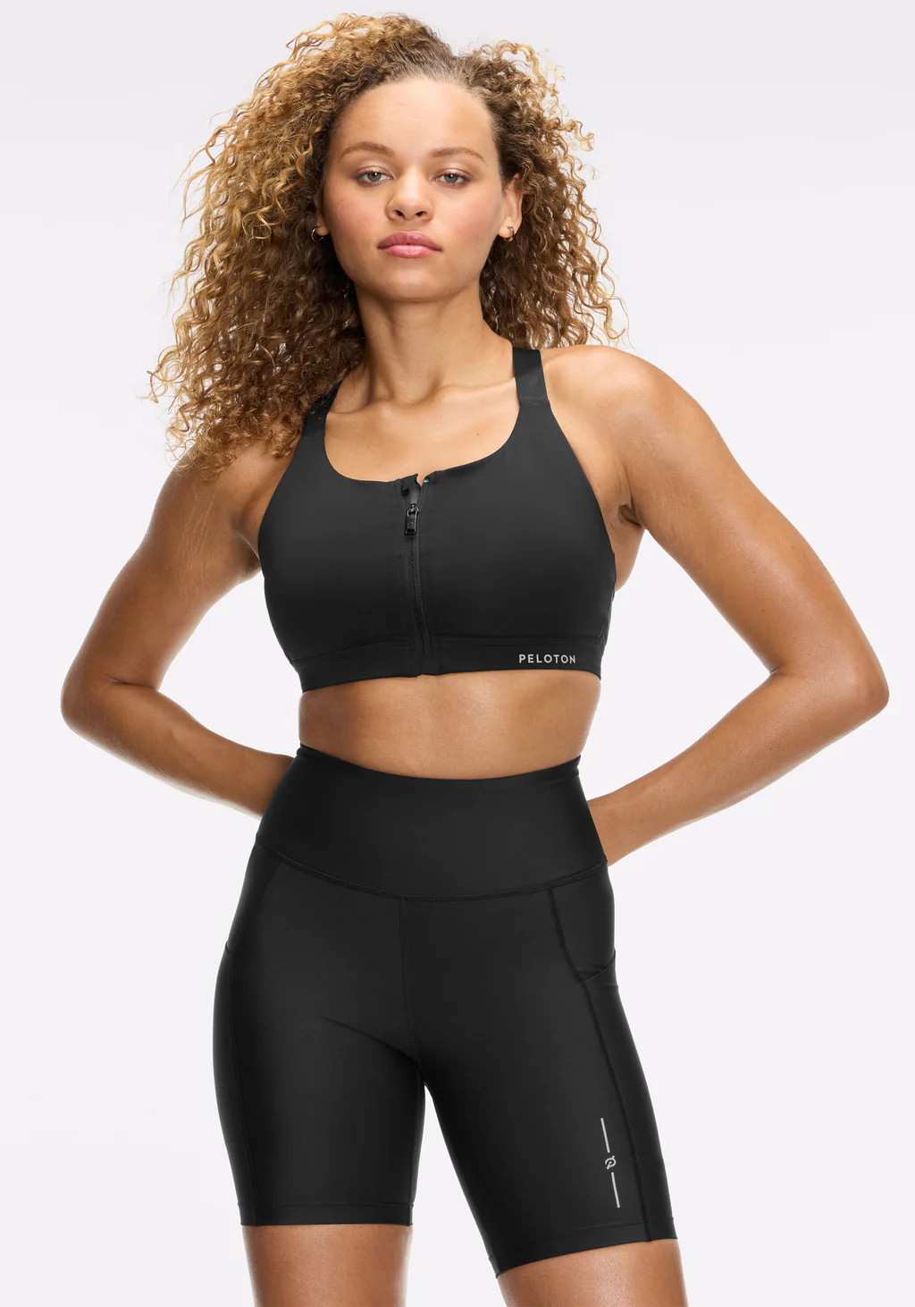 PaceForm Enhanced Support Zip Front Bra | Peloton Apparel