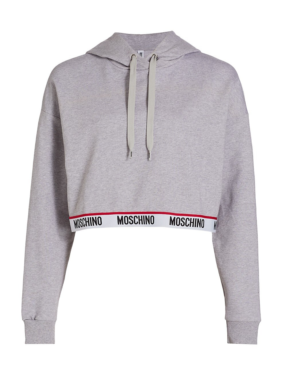 Moschino Cropped Core Logo-Hem Hoodie | Saks Fifth Avenue