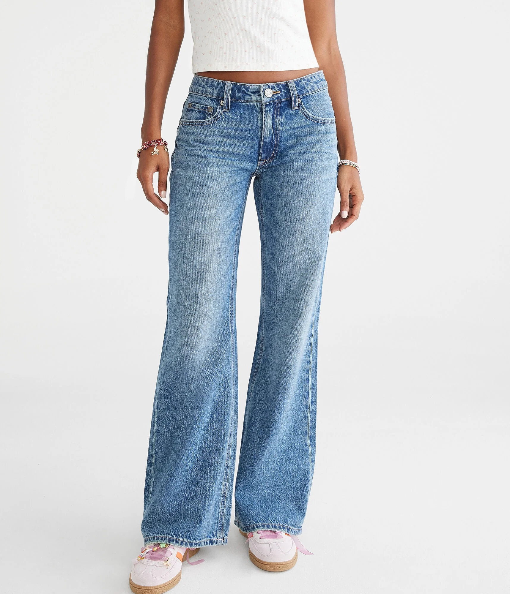 Aeropostale Low-Rise Baggy Flare Jean | Shop Simon