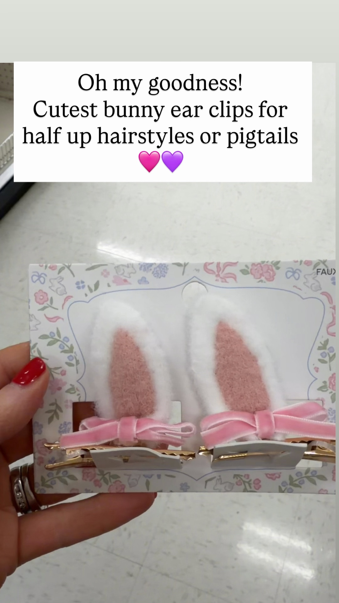 Bunny ear clips 

#LTKSeasonal #LTKBeauty