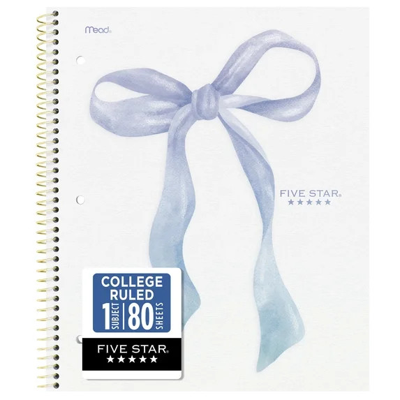 Five Star Cuaderno de 1 Materia con Renglones Universitarios y App de Estudio, 8.5" x 11", Diseñ... | Walmart (US)