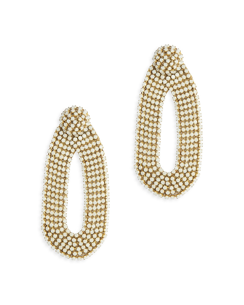 Deepa by Deepa Gurnani Bianca Stone Open Drop Earrings in Gold Tone Stainless Steel | Bloomingdale's (US)