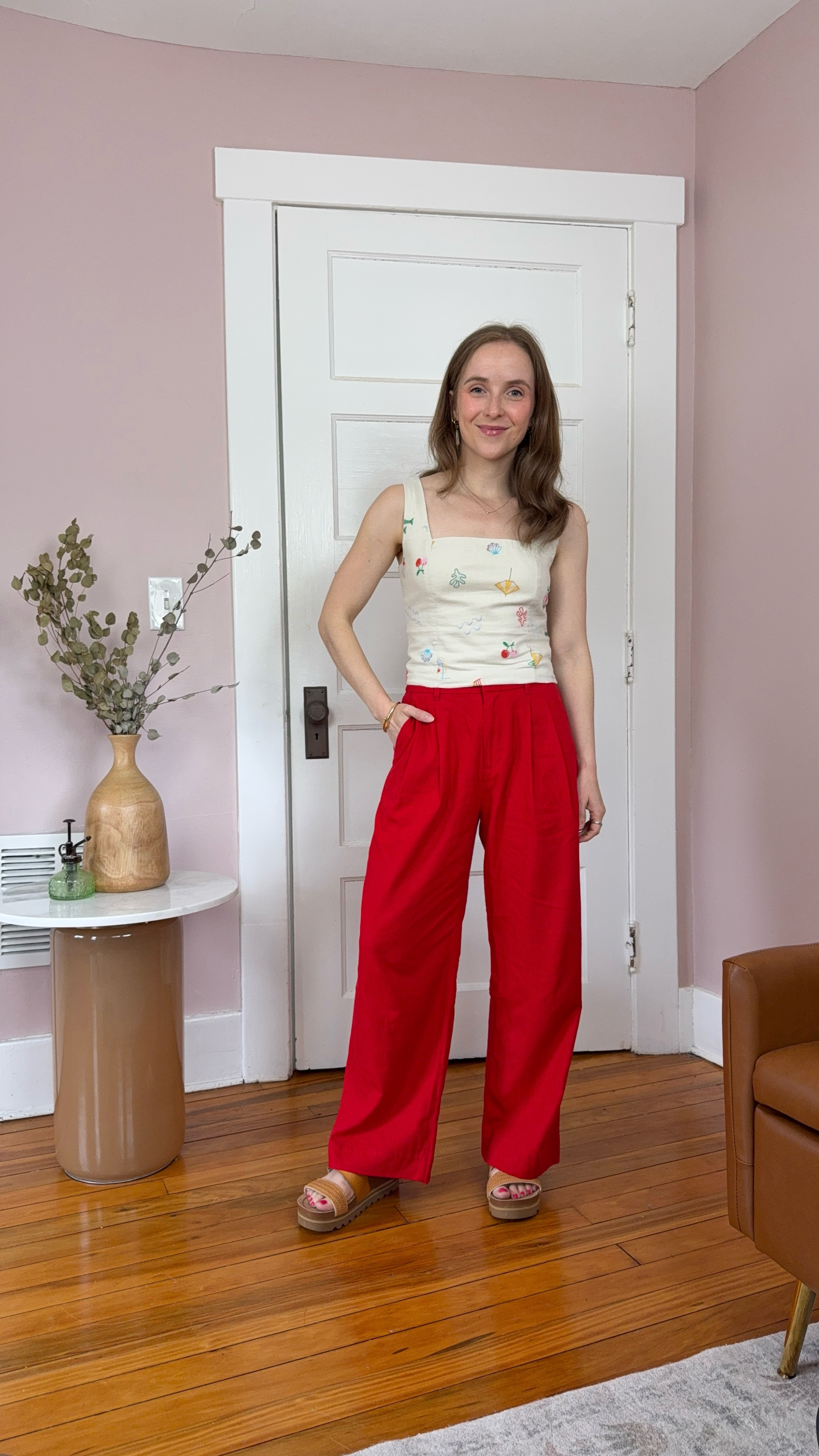 Gap Memorial Day weekend sale 30% off + extra 20% off w/ code summer 

Red Linen pants wearing 0 petite 
Linen embroidered tank wearing xs petite 

Reef sandals arch support size up 1/2 size 


#LTKPetite #LTKFindsUnder50 #LTKSummerEdit