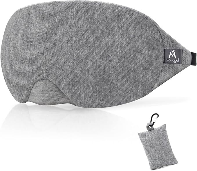 Mavogel Cotton Sleep Eye Mask - Updated Design Light Blocking Sleep Mask, Soft and Comfortable Ni... | Amazon (US)