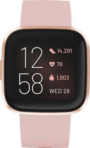 Fitbit - Versa 2 Smartwatch 40mm Aluminum - Petal/Copper Rose with Silicone Band | Best Buy U.S.