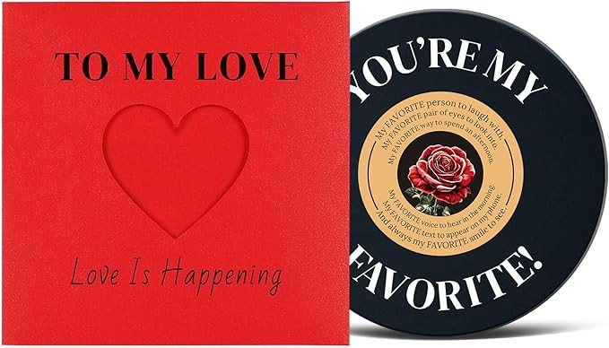 Gifts for Him Men Valentine’s Day - Romantic Valentine’s Card, Valentines Day Decorations, An... | Amazon (US)