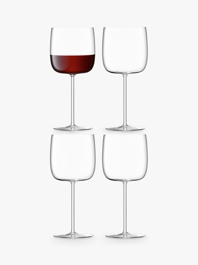 LSA International Borough Red Wine Glasses, Set of 4, 450ml, Clear | John Lewis (UK)