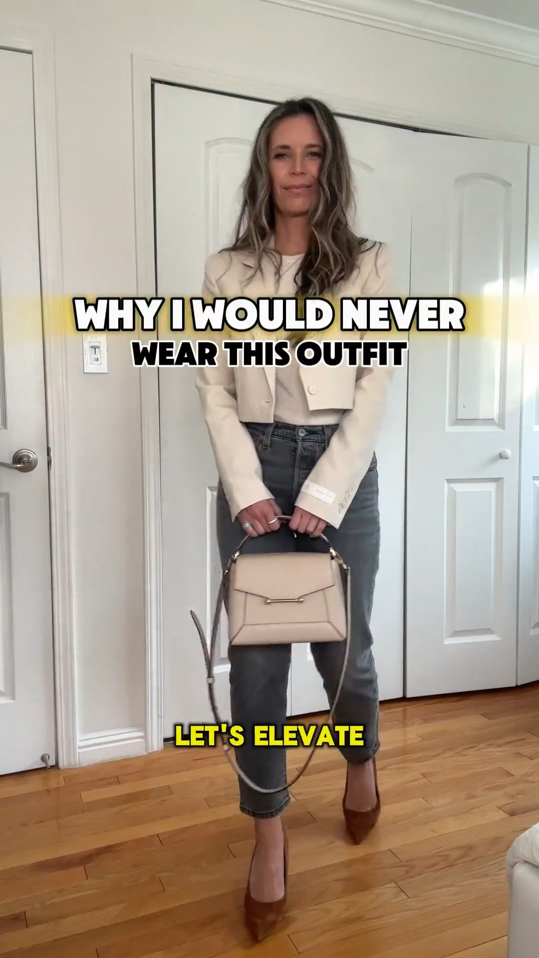 Wide leg jeans sz 26 - so good

Aritzia cream Crop blazer s 4 - HUGE DISCOUNT 

I’m 5’5” 122 lbs 

#LTKWatchNow #LTKWorkwear #LTKFindsUnder50