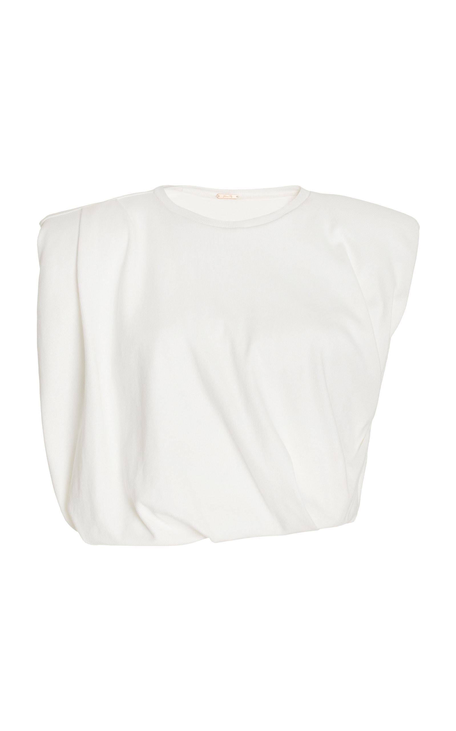 Ecru Legendary Ribbed-Knit Cropped Top | Moda Operandi (Global)