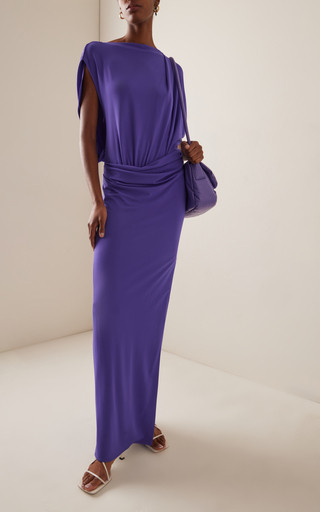 Hollins Draped Jersey Maxi Dress | Moda Operandi (Global)