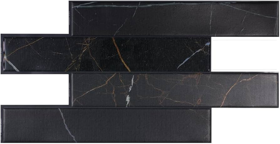 SMART TILES Peel and Stick Backsplash - 5 Sheets of 22.56" x 11.58" - 3D Adhesive Peel and Stick ... | Amazon (US)