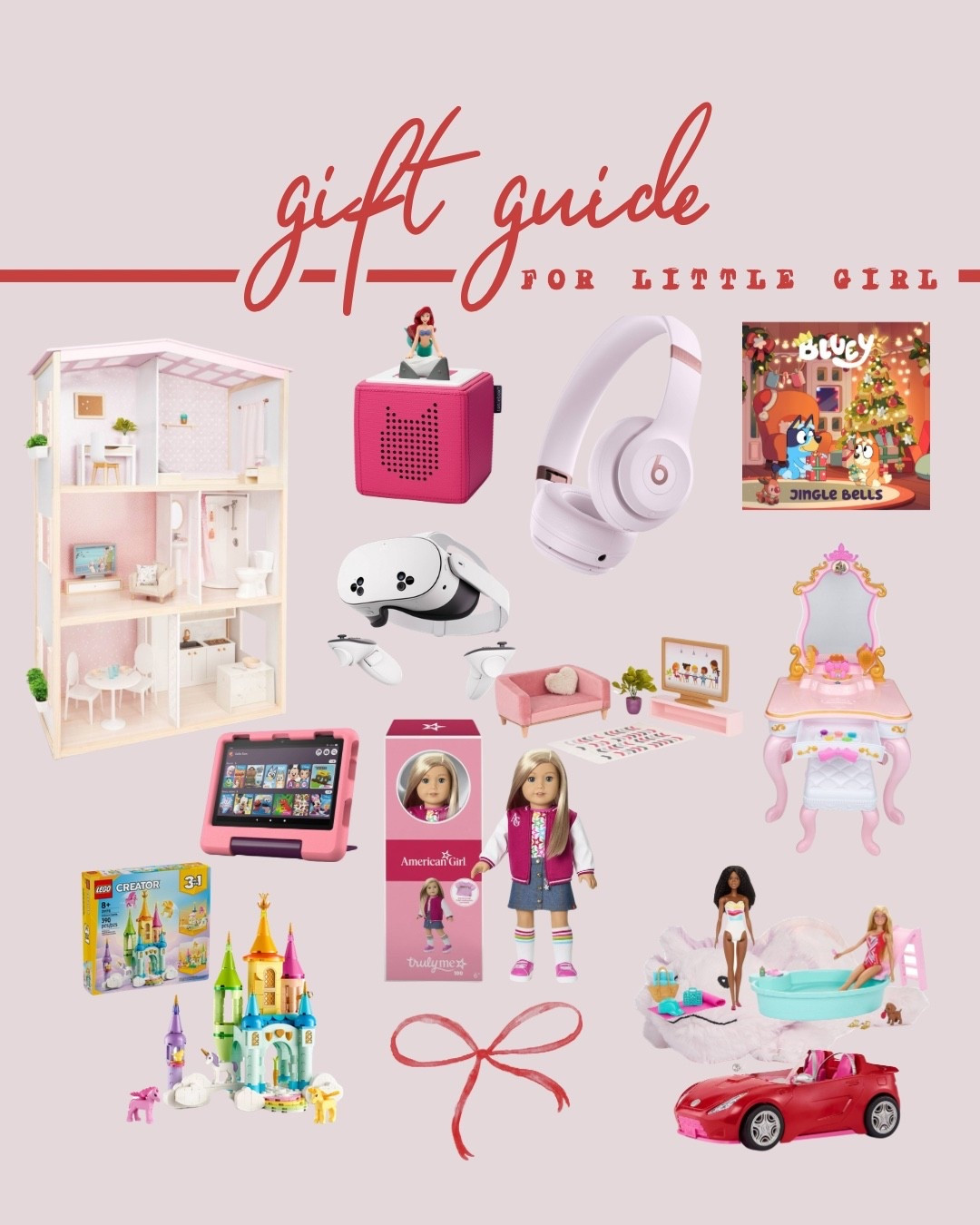 Gift Guide for a Little Girl
Penelope is the easiest to buy for. She’s all about dolls, barbies and girly things! 



#LTKGiftGuide #LTKCyberWeek #LTKHoliday