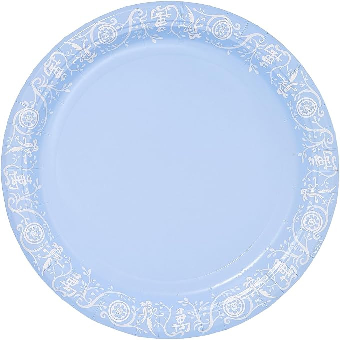 Mahjong Inspired Dinner Paper Plates (10.5”) – Premium Disposable Jasperware Style Plates, Se... | Amazon (US)
