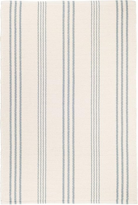 Dash & Albert Swedish Stripe Handwoven Cotton Rug, 8.5 X 11.5 Feet, Blue Stripe Pattern | Amazon (US)