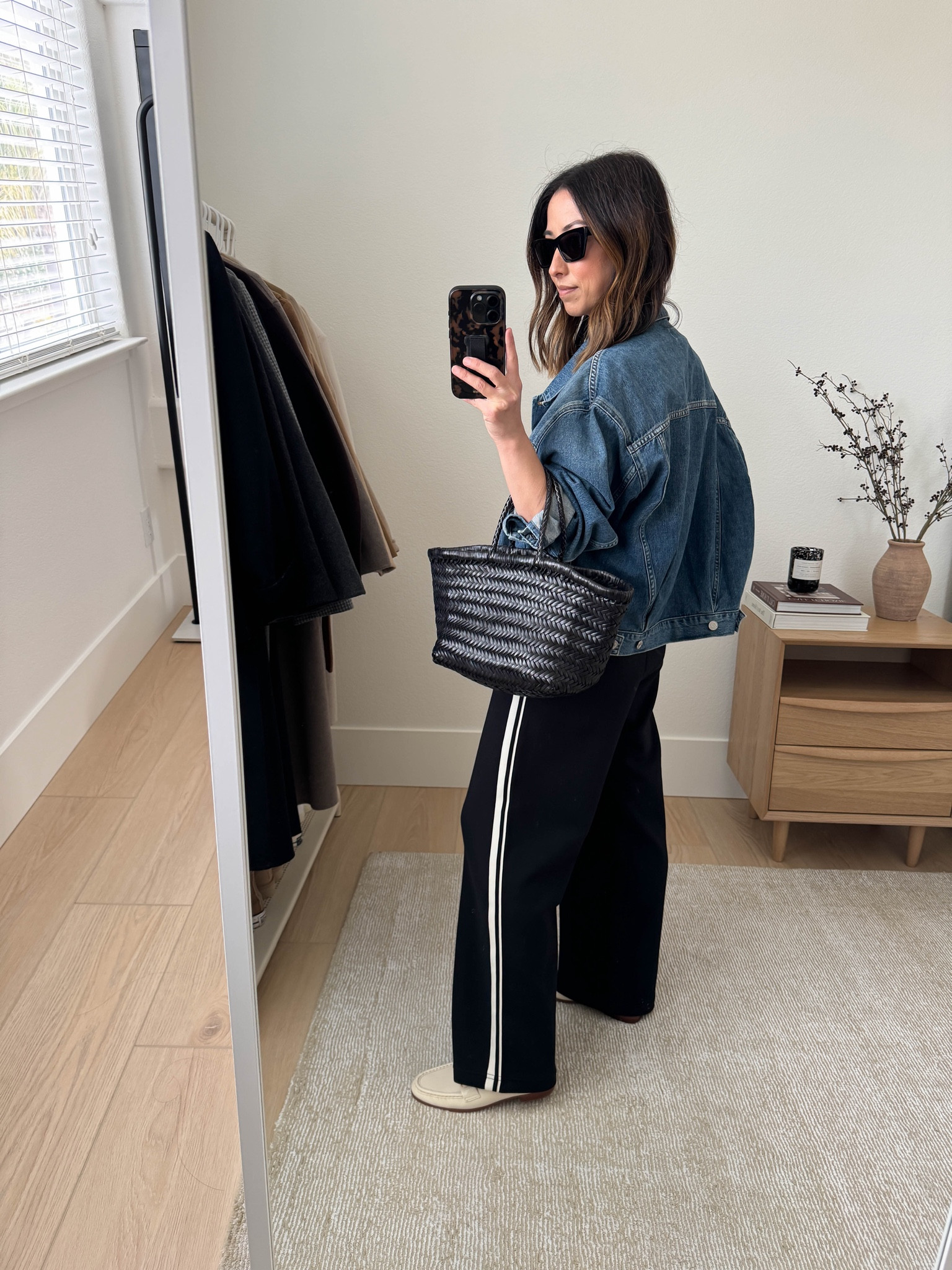 New Season, Same Staples - Fall staples I'm wearing from last year. Denim Jacket

This one is old AGOLDE, but linking similar. You either want an oversized, drop shoulder OR a cropped dropped shoulder

AGOLDE denim jacket xs
Everlane tee medium
Uniqlo kids track pants 13yr old
Sam Edelman loafers 5
Dragon Diffusion triple jump small
YSL Sunglasses

#LTKStyleTip #LTKPetite #LTKautumn