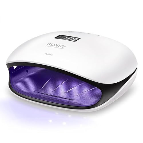 SUNUV UV LED Nail Lamp, UV Light for Nails Compatible with All Gel Polish, 36 LEDs with 4 Timer Settings, LCD Display for Home Salon SUN4 Black | Amazon (US)