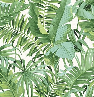 NuWallpaper NU2906 Maui Peel & Stick Wallpaper, Green | Amazon (US)
