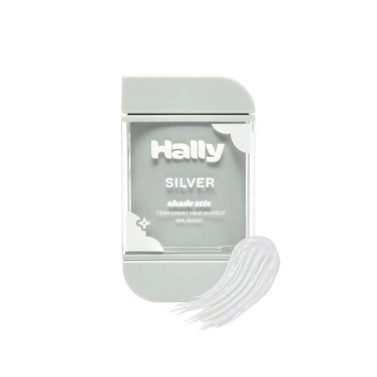 Hally Shade Stix Temporary Wash Out Hair Color - Silver - 0.4oz | Target