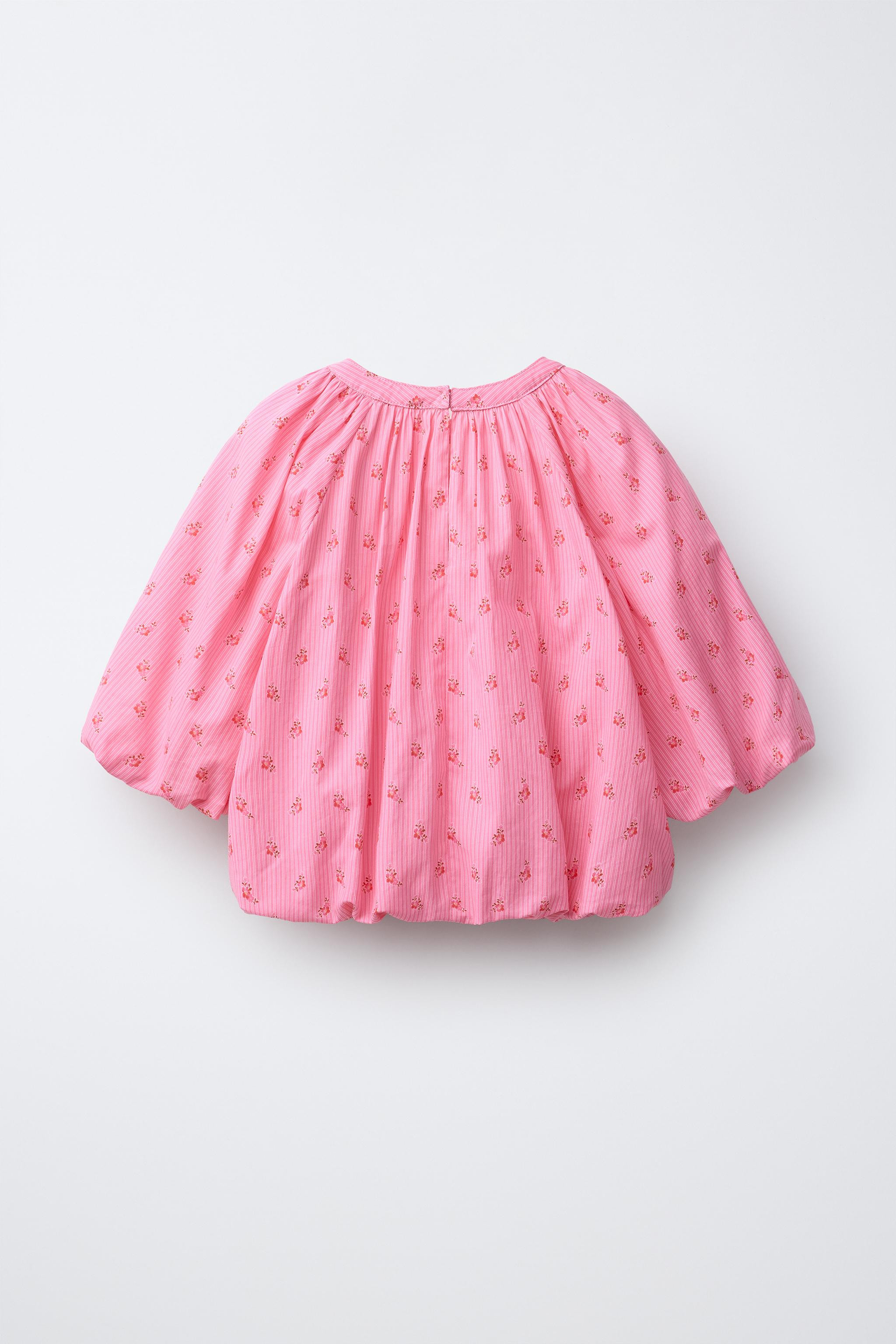 FLORAL PUFFED BLOUSE | Zara US