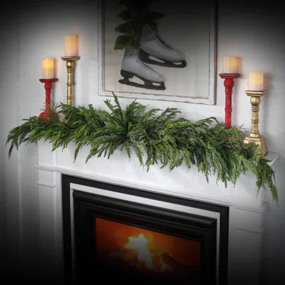 6' Luxury Cyprus Norfolk Pine Swag | Wayfair North America