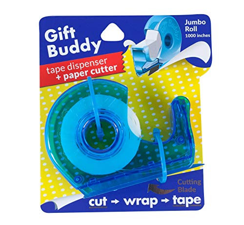 Jacent Gift Buddy Tape Dispenser and Cutter, 1000 inches Large roll - 1 Pack | Amazon (US)