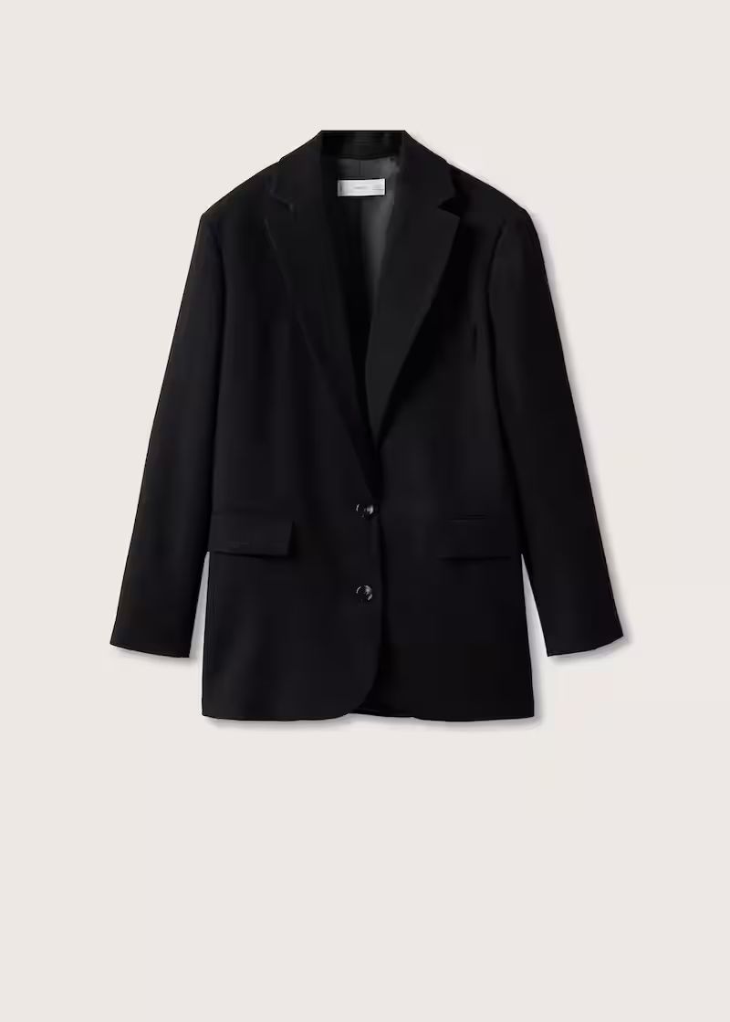 Oversized structured blazer | MANGO (US)