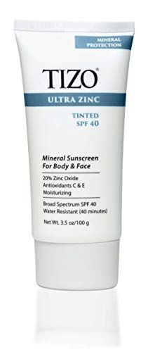 TIZO Ultra Zinc Body & Face Sunscreen Tinted SPF 40 , 3.5 oz | Amazon (US)
