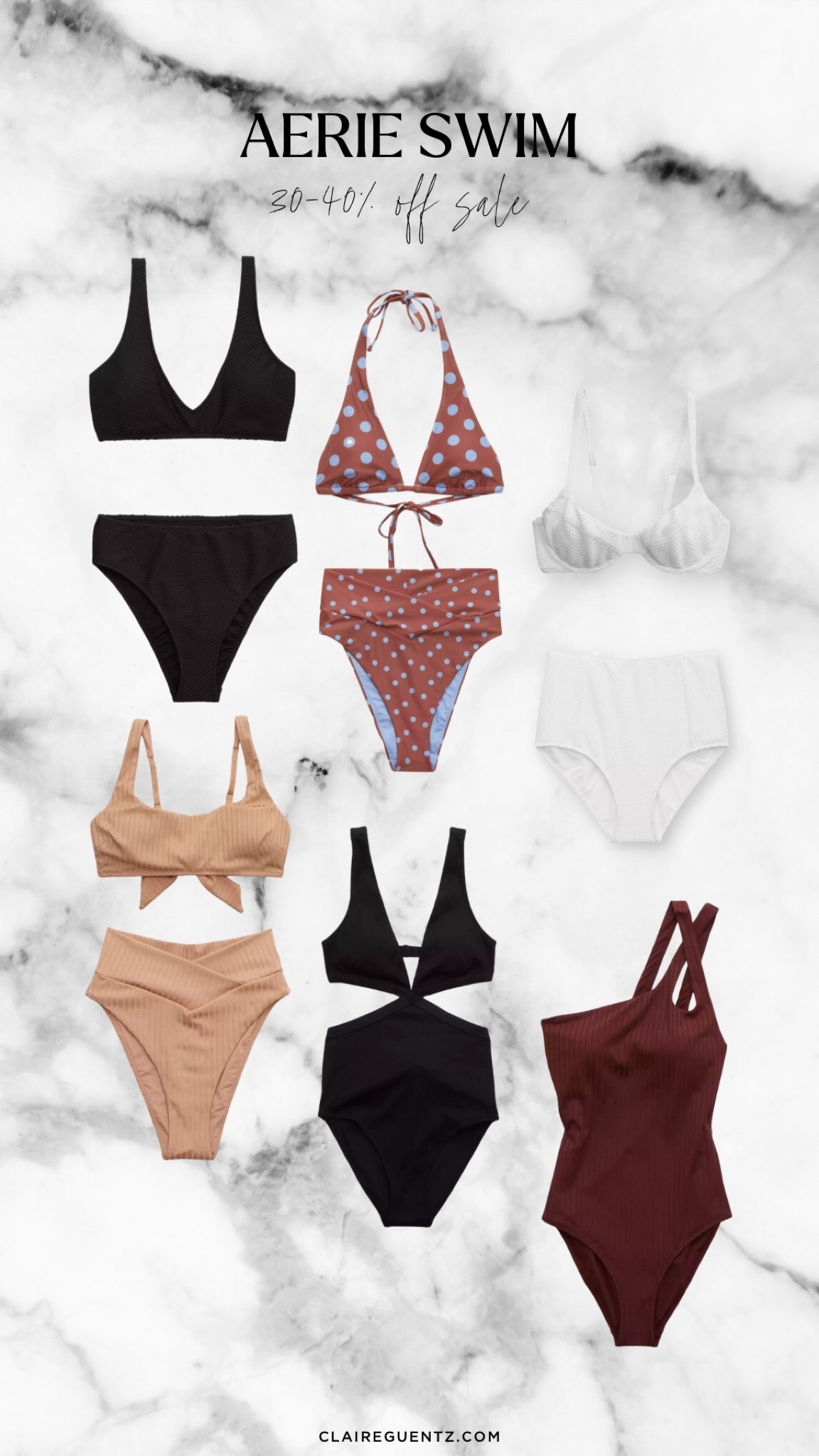 Aerie 30-40% off all swim, spring break, vacation, swimsuits, bikinis, one pieces 

#LTKswim #LTKtravel #LTKsalealert