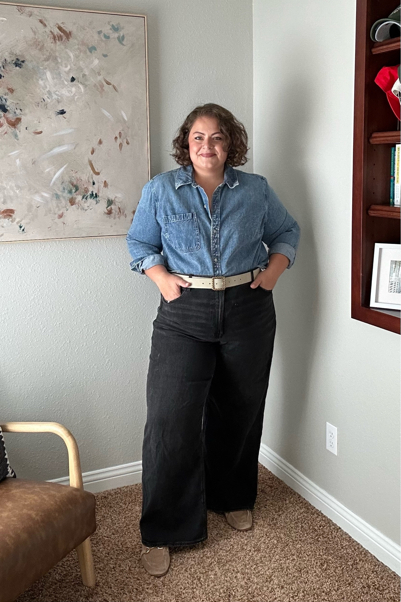 Jeans 18R
Shirt XXL


#LTKWorkwear #LTKPlusSize #LTKMidsize