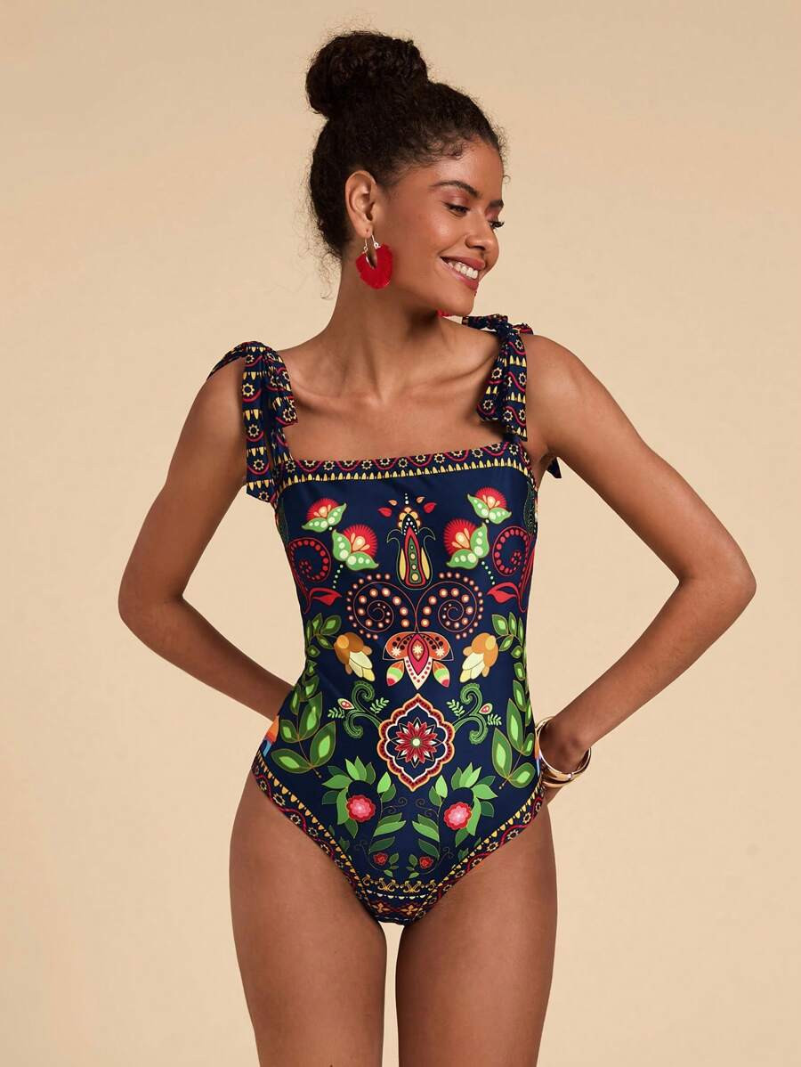 Travachic 1pc Women One-Piece Swimsuit, Suitable For Beach & Vacation In Summer,Summer Outfits Fo... | SHEIN