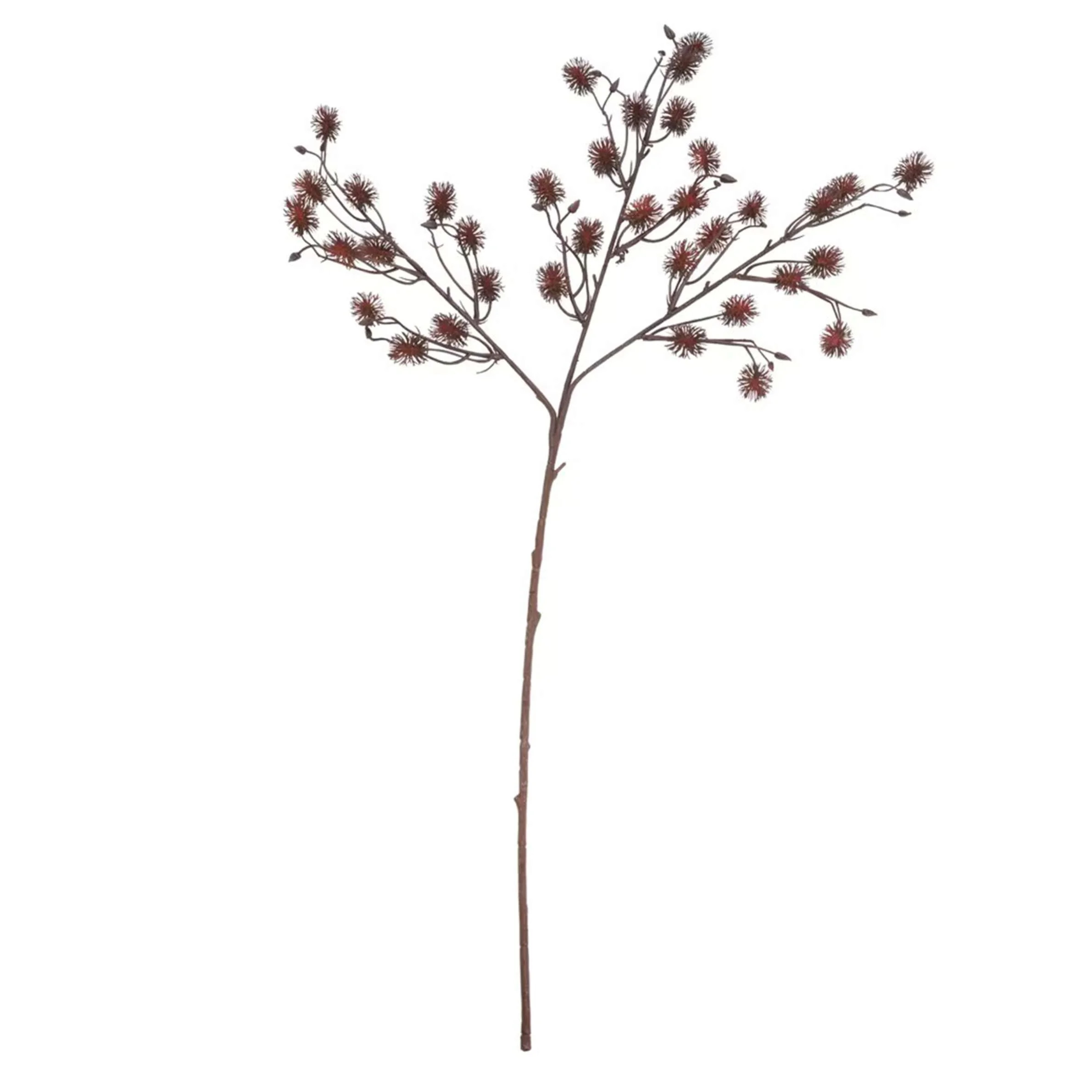 My Texas House Fall Faux Castor Plant Stem, Burgundy, 30" | Walmart (US)
