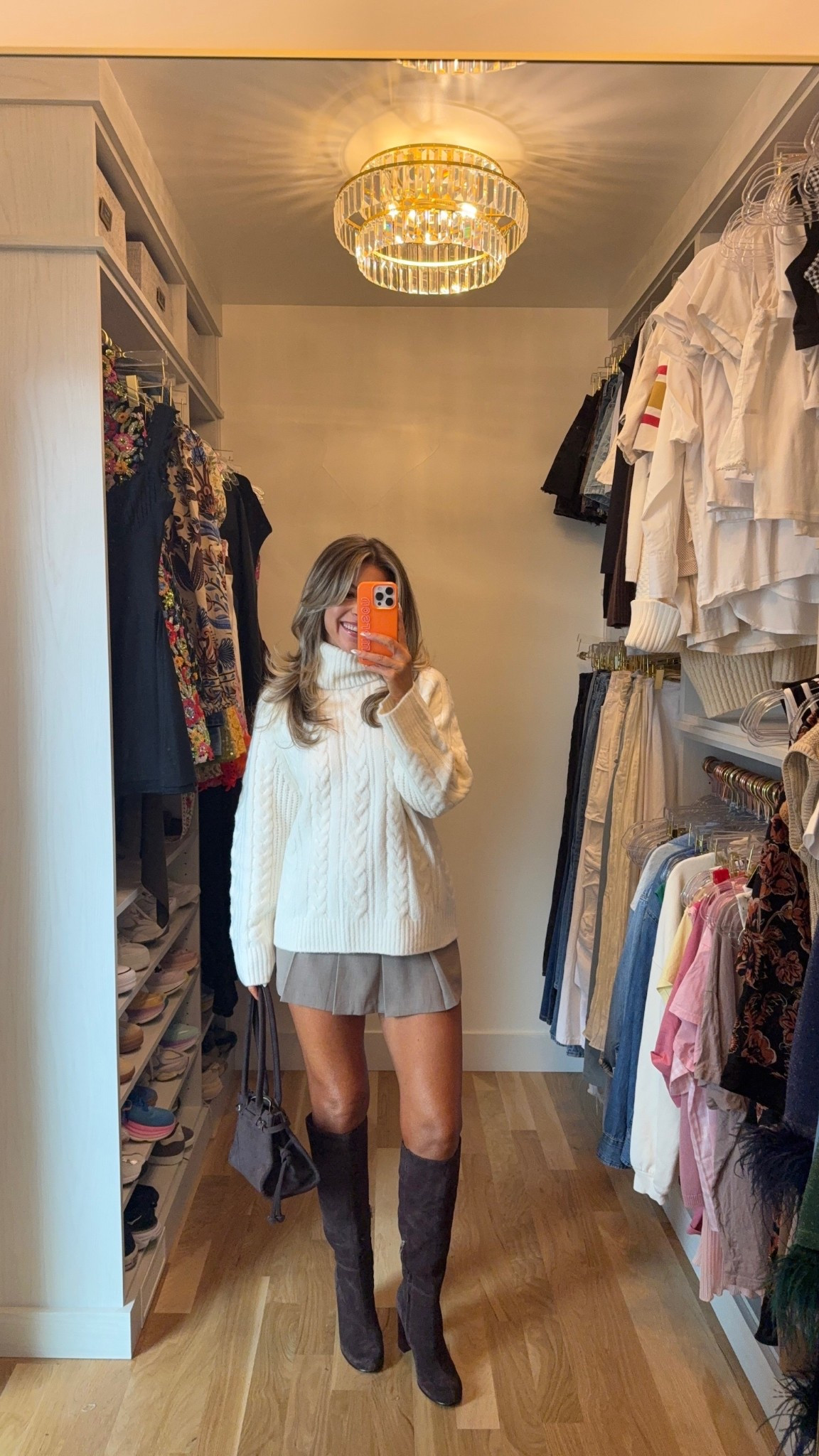 fall transitional workwear and everyday look with pleated skort and cable knit turtleneck sweater

Abercrombie code: AFLTK
Body glow color: can't handle the heat

Wearing xs skirt small sweater 

Workwear
Date night
Fall transitional
Chunky sweater
Pleated skort
Fall party
Abercrombie dress
Abercrombie sale
Fall sale

#LTKFallSale #LTKFindsUnder100 #LTKStyleTip