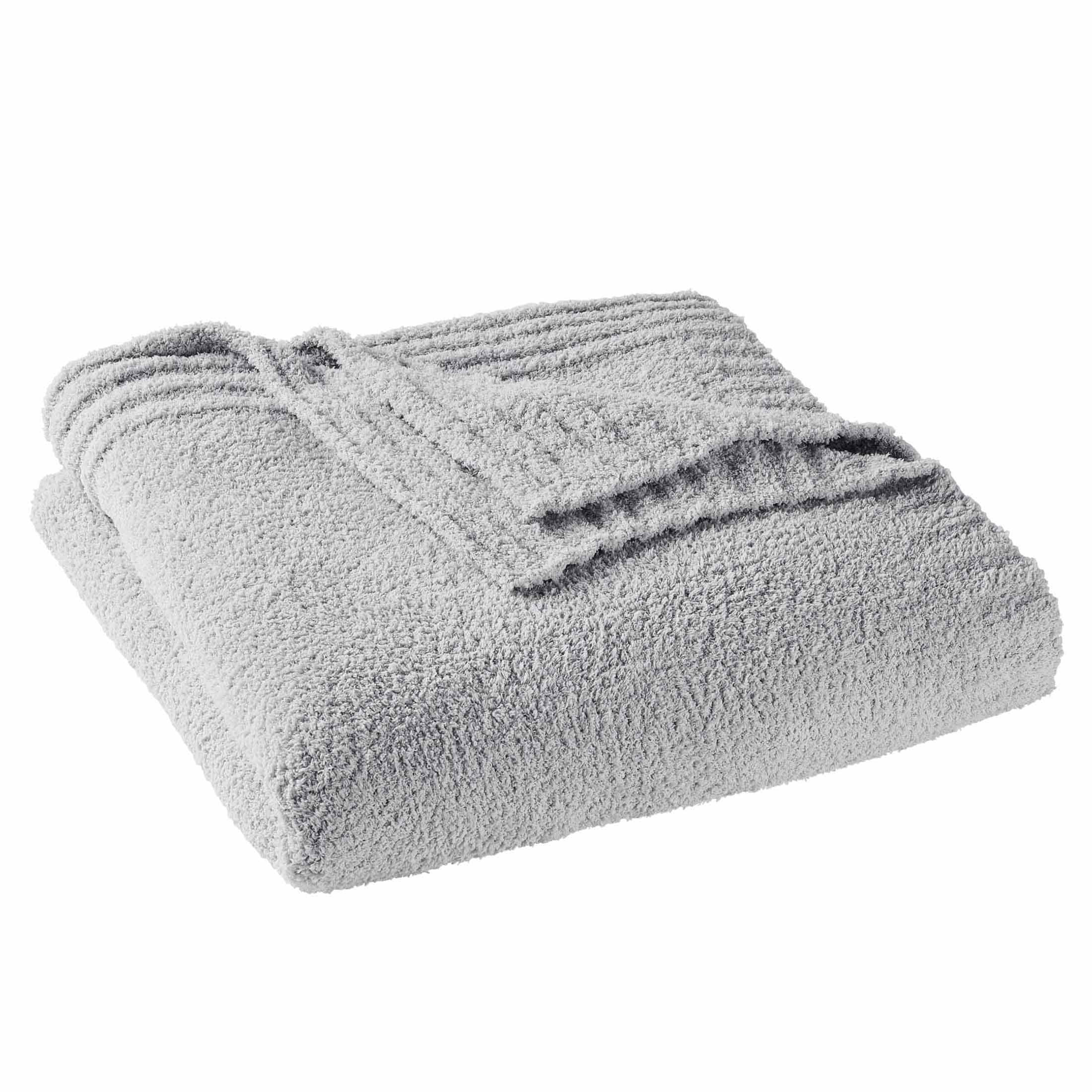 Better Homes & Gardens Cozy Knit Blanket, Light Grey, King | Walmart (US)