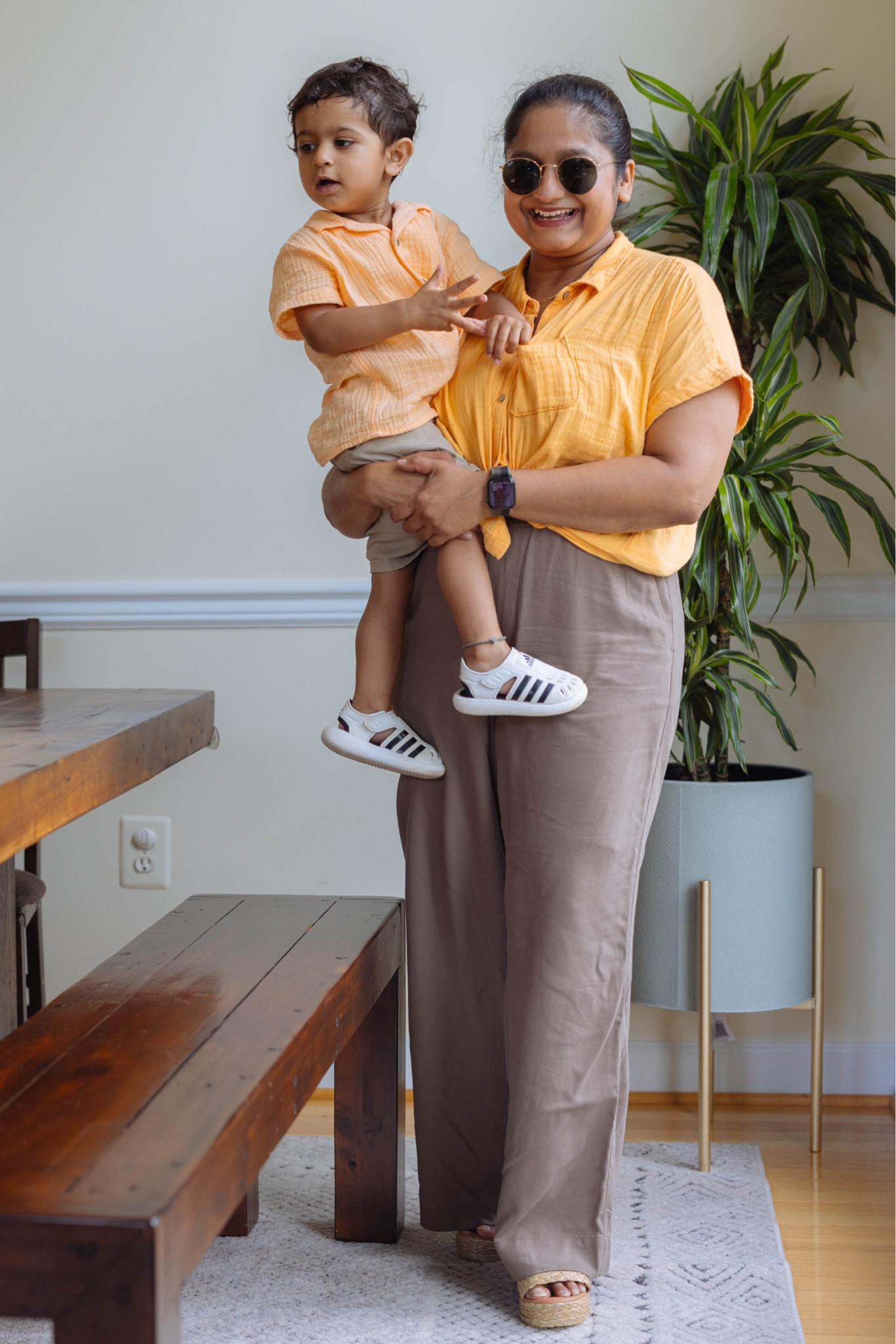 Mommy and me matching outfit. Matching with my toddler. 

@oldnavy linen shirt 
@madewell wide leg pants 
@target toddler boy linen shirt and khaki shorts  

#LTKkids #LTKSeasonal #LTKfamily