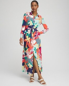 Floral Maxi Shirt Dress | Chico's