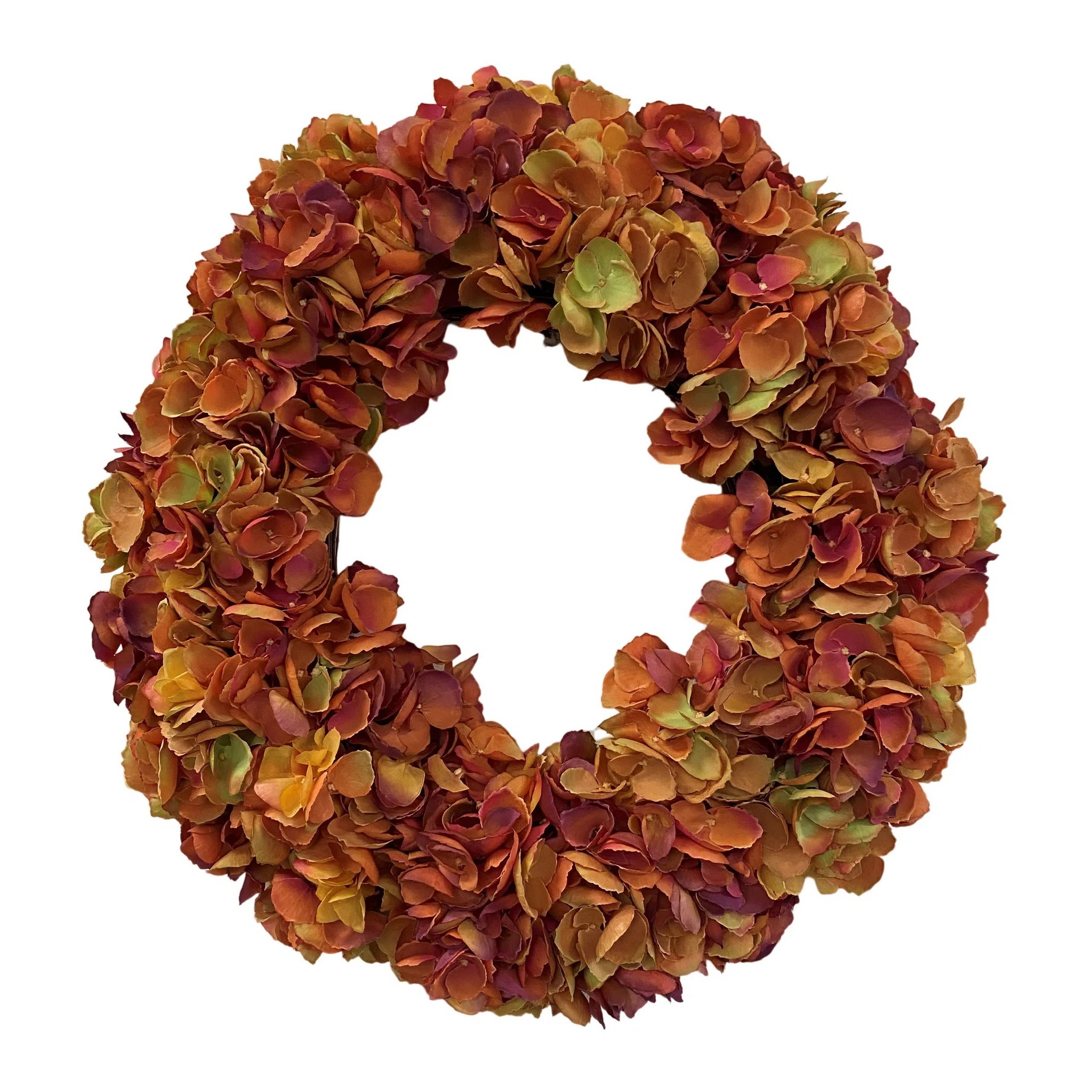 Faux Hydrangea Polyester 20'' Wreath | Wayfair North America