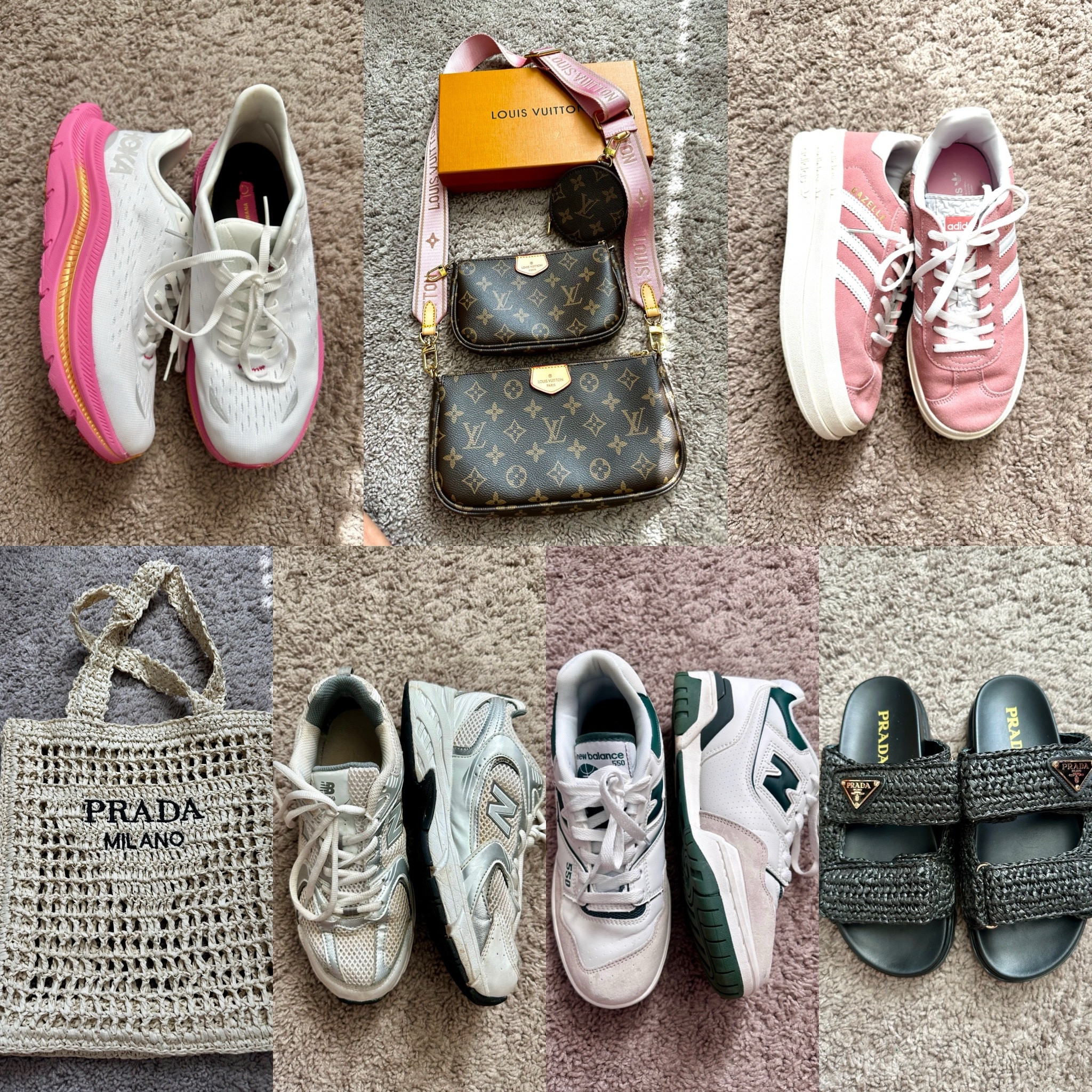 DHGATE 
Adidas
Hokas
Prada
Louis 
New balance 

#LTKfindsunder50 #LTKstyletip #LTKshoecrush