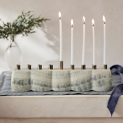 Blue Onyx Menorah | Terrain