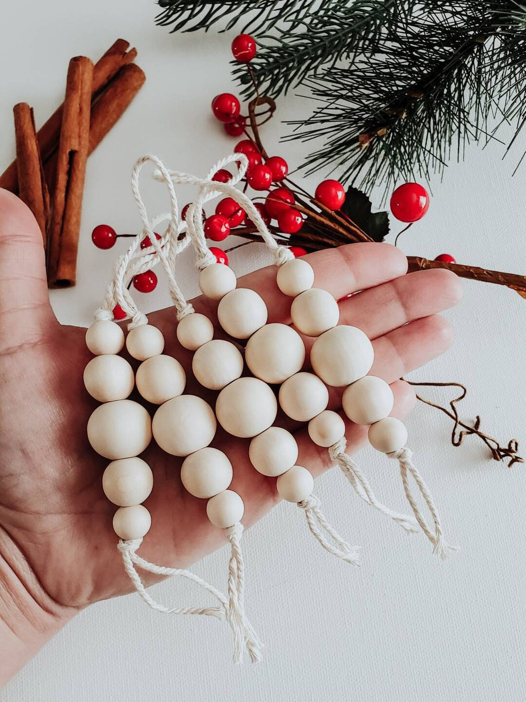 5 Boho Wooden Ornaments Christmas Essential Oil Diffusers - Etsy | Etsy (US)